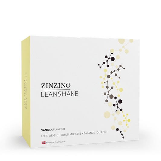 Zinzino LeanShake Vanilla, verpakking met 16 porties plantaardige maaltijdshake