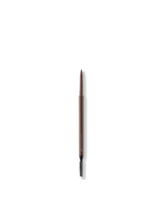Glo Skin Beauty Precise Micro Browliner in de tint Dark Brown, wenkbrauwstift met ultrafijne punt en spoolie