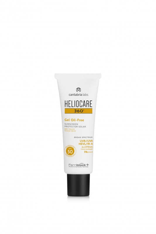 Heliocare 360 Gel Oil-Free SPF 50, olievrije zonnegel voor het gezicht, 50 ml