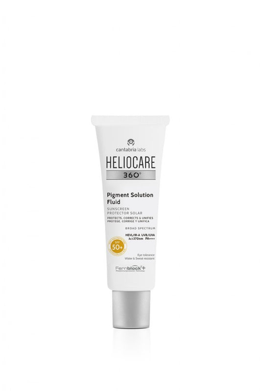 Heliocare 360 Pigment Solution Fluid SPF 50+, licht getinte fluid voor het gezicht, 50 ml