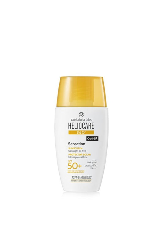 Heliocare 360 Sensation SPF 50+, lichte zonnecrème voor het gezicht, 50 ml