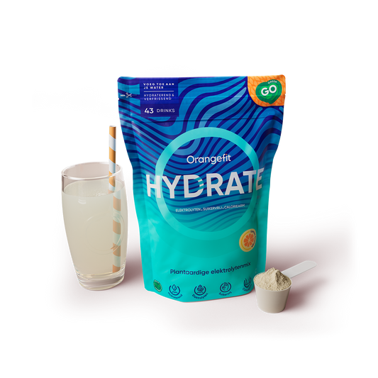 OrangeFit Hydrate Lemon Orange, elektrolytenpoeder van 300 gram