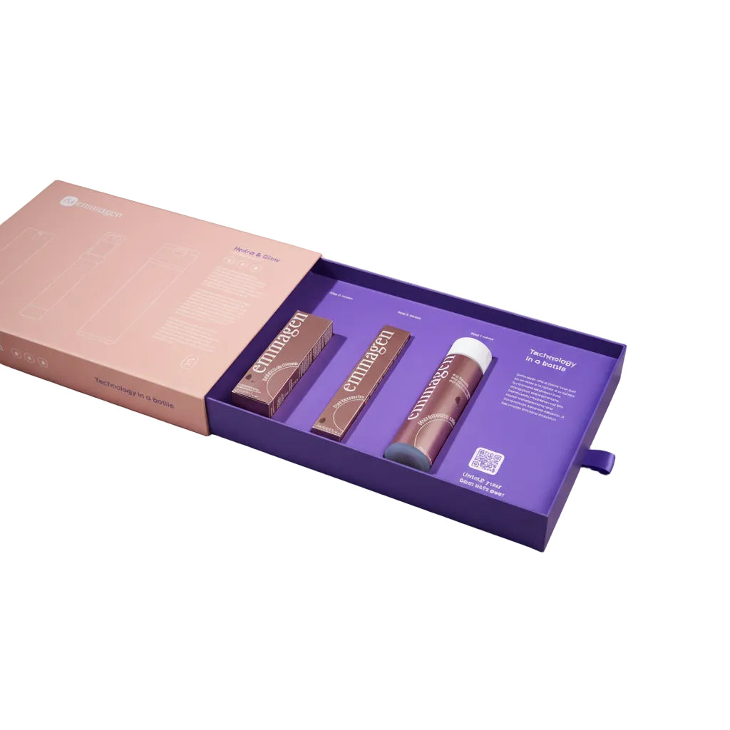 Emmagen Hydra & Glow Set - Hyal Balancing Lotion, Hyal Serum en Hyal C-Glow