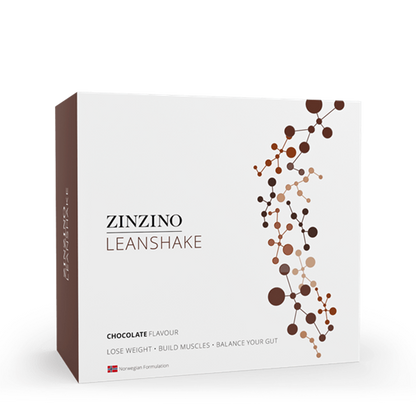 Zinzino LeanShake Chocolate, verpakking met 16 porties maaltijdshake