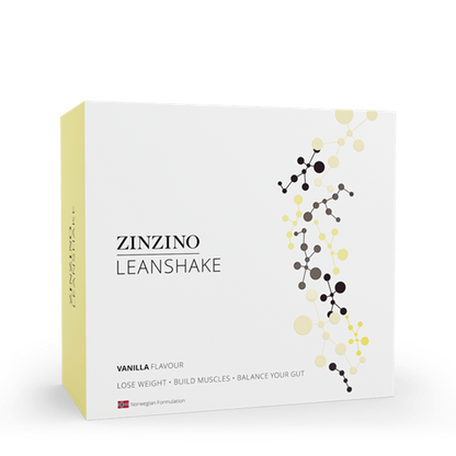 Zinzino LeanShake Vanilla, verpakking met 16 porties plantaardige maaltijdshake