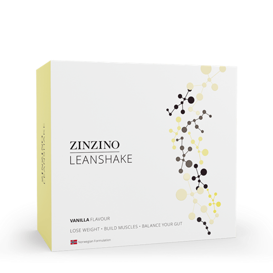 Zinzino LeanShake Vanilla, verpakking met 16 porties plantaardige maaltijdshake
