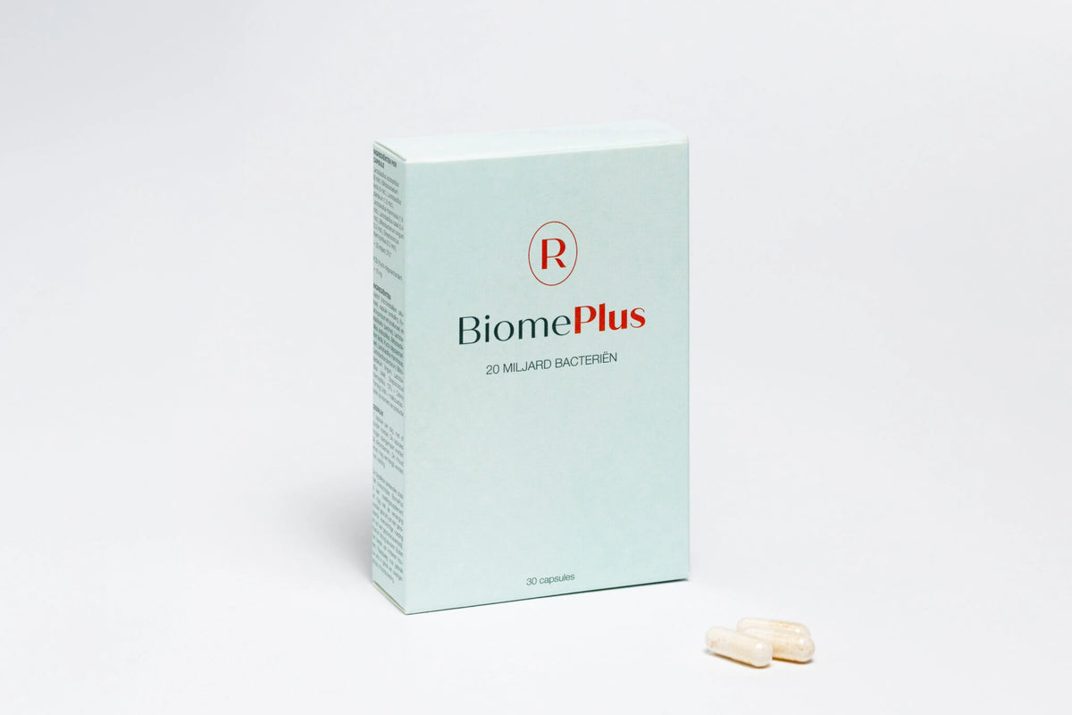 ResetPlus BiomePlus, doosje met twee capsules ernaast