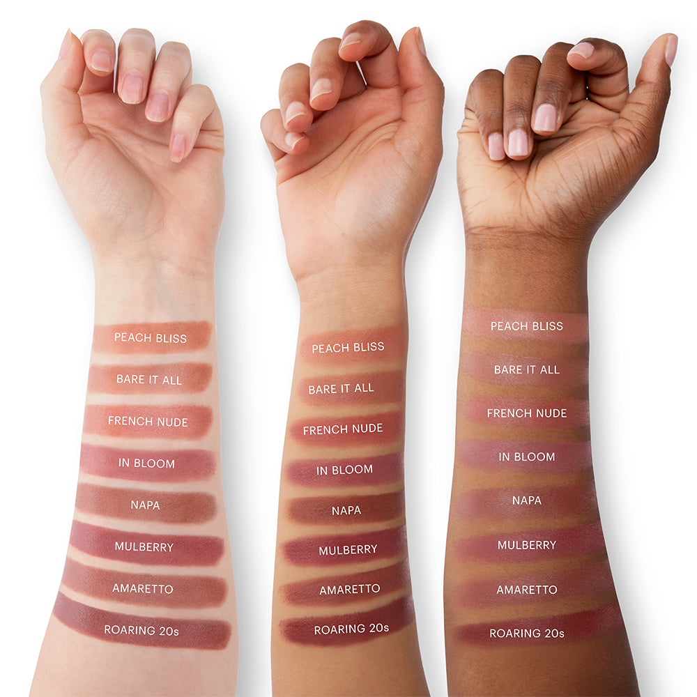 Glo Skin Beauty Satin Lipstick - kleurstalen van alle tinten