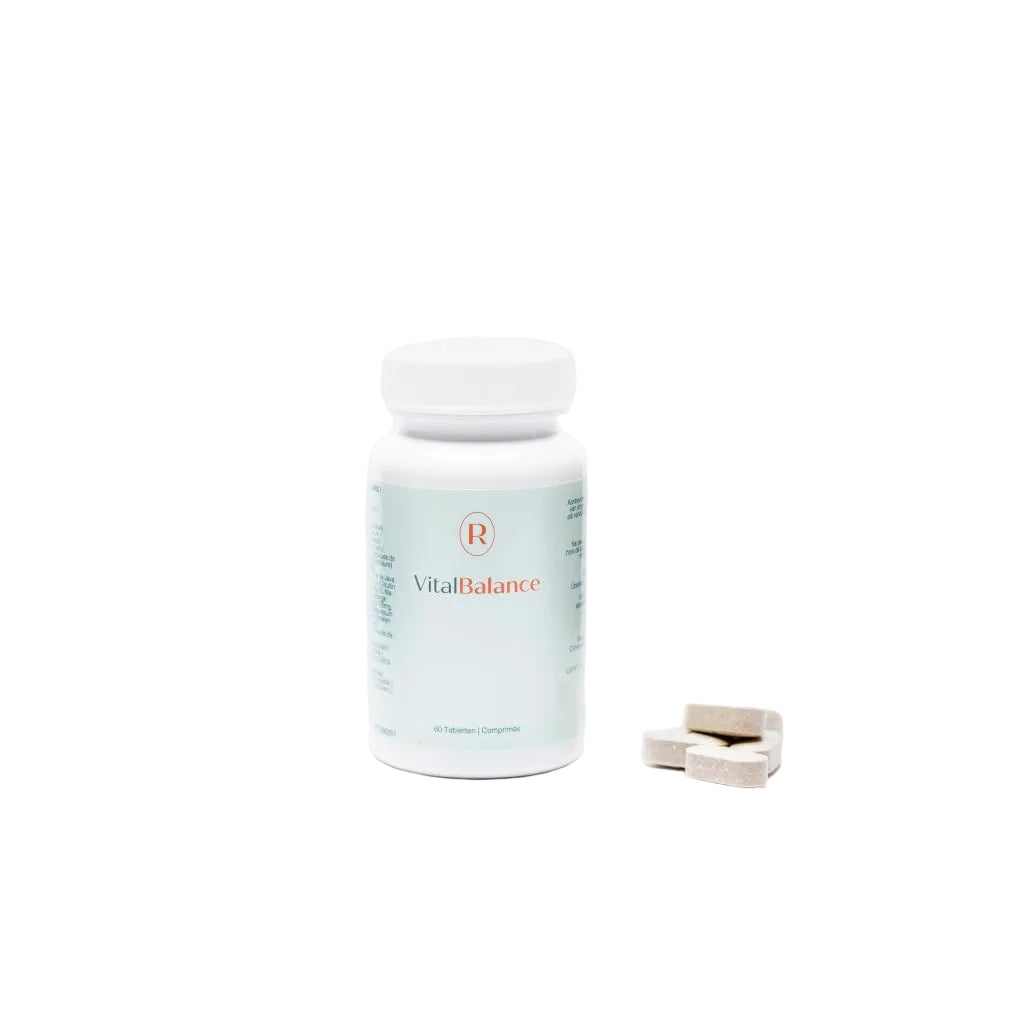ResetPlus VitalBalance voedingssupplement verpakking op witte achtergrond