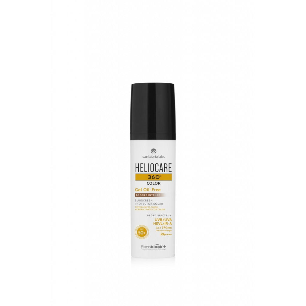 Heliocare 360 Gel Oil-Free SPF 50+ Bronze Intense 50 ml, getinte olievrije zonnegel