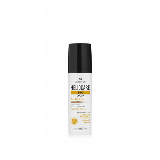 Heliocare 360 Gel Oil-Free SPF 50+ Bronze 50 ml, getinte olievrije zonnegel