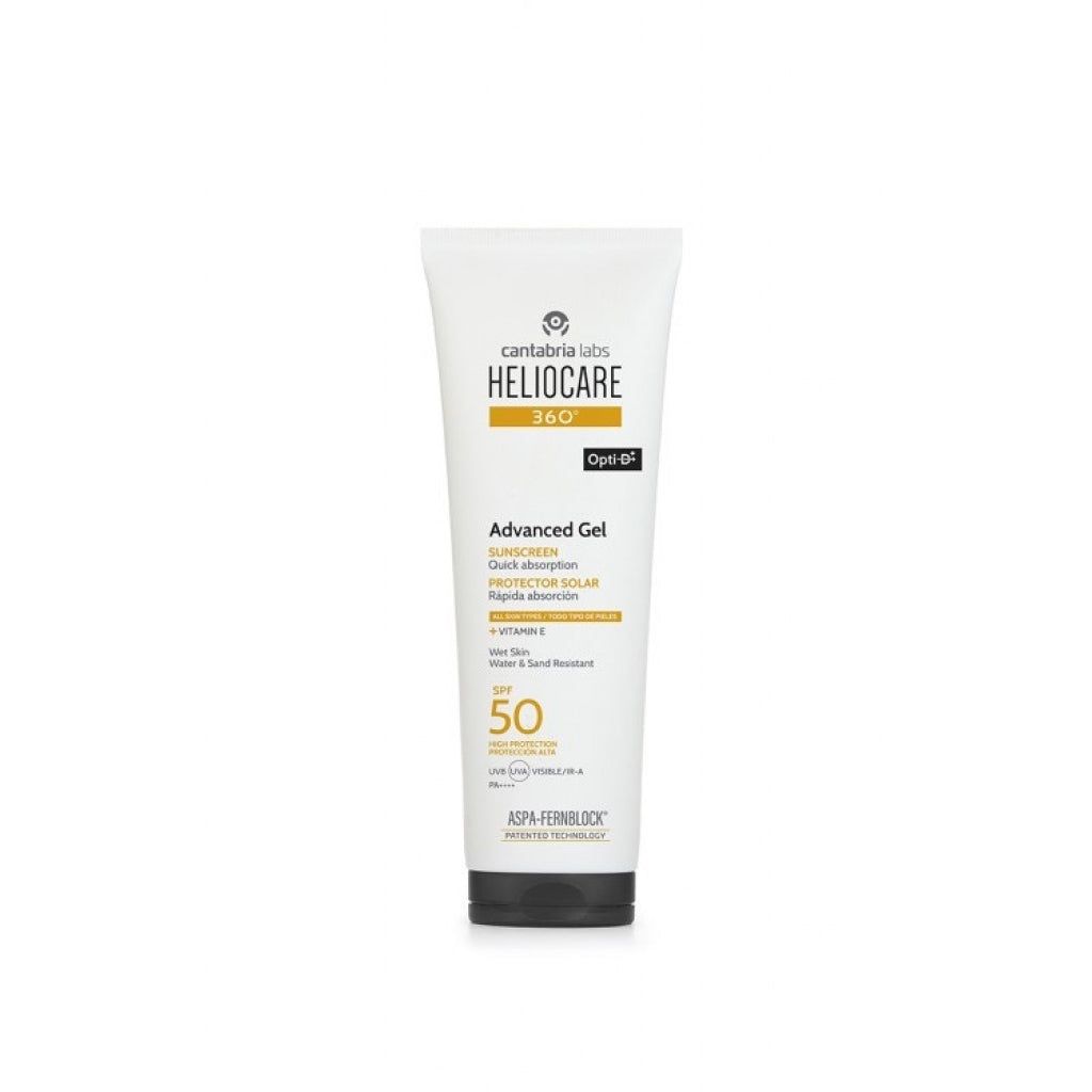 Heliocare 360 Advanced Gel SPF 50 250 ml, lichte zonnegel voor gezicht en lichaam
