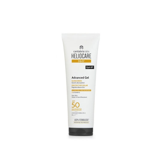 Heliocare 360 Advanced Gel SPF 50 250 ml, lichte zonnegel voor gezicht en lichaam