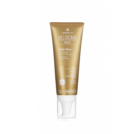 Heliocare 360 Body Glow SPF 50+ 100 ml, zonnebescherming met glow voor het lichaam