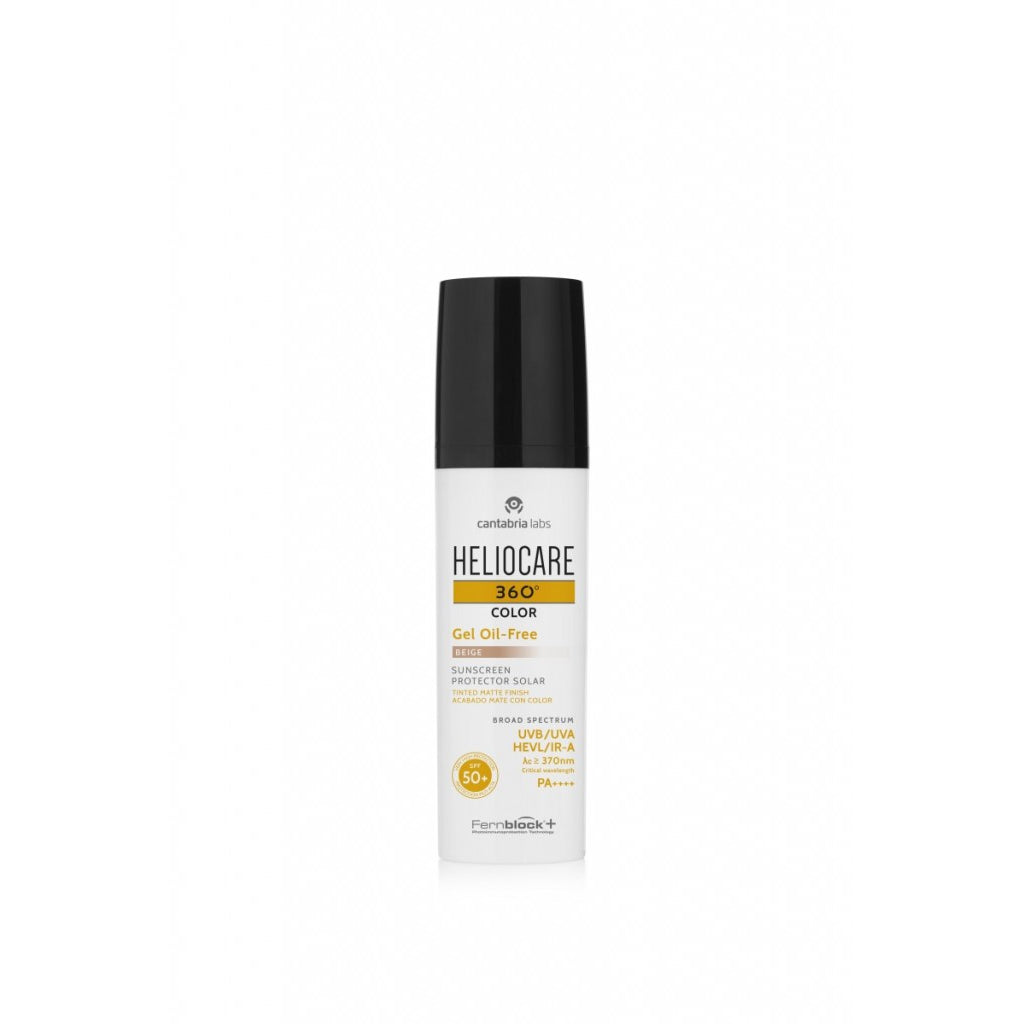 Heliocare 360 Gel Oil-Free SPF 50+ Beige 50 ml, getinte olievrije zonnegel