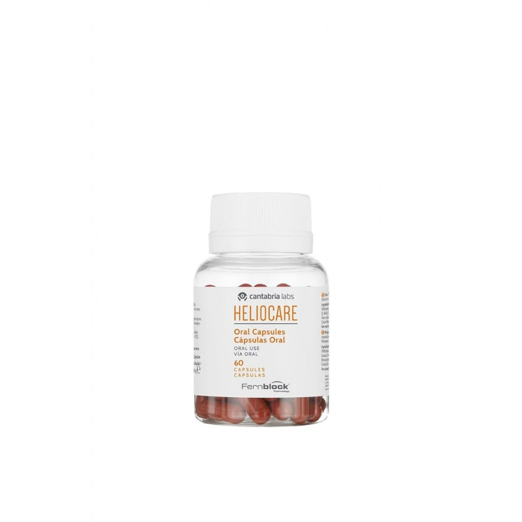 Heliocare Oral capsules 60 stuks, voedingssupplement voor bescherming van de huid van binnenuit