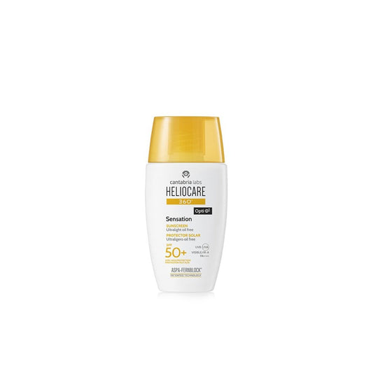 Heliocare 360 Sensation SPF 50+ 50 ml, ultralichte zonnebescherming met matte finish
